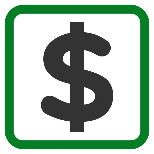 Dollaro icona vettoriale piatta — Vettoriale Stock