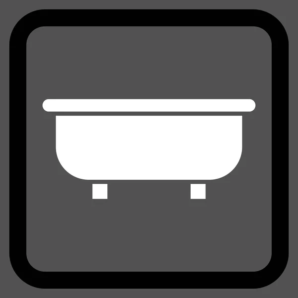 Ikon Vektor Datar Bathtub - Stok Vektor