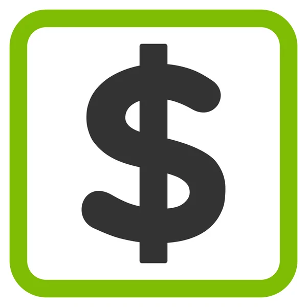 Dólar icono de vector plano — Vector de stock