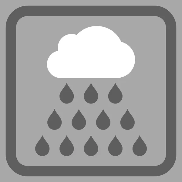 Icono de vector plano de nube de lluvia — Archivo Imágenes Vectoriales