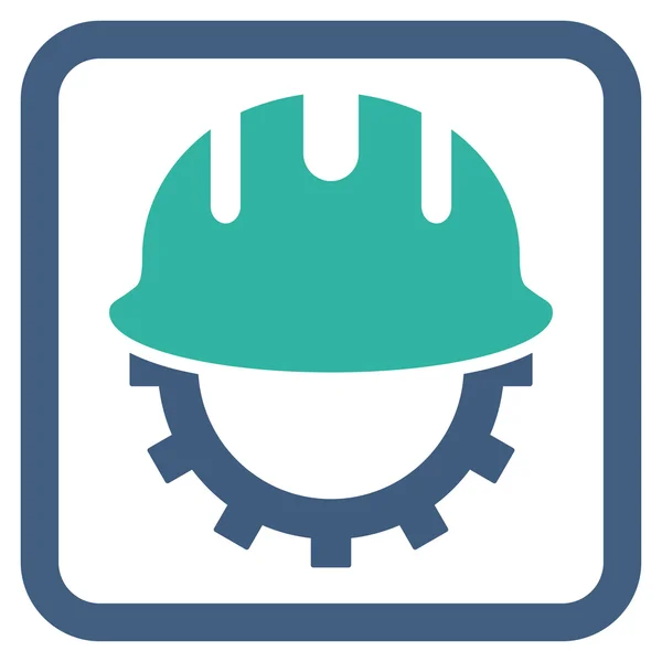 Development Hardhat Flat Vector Icon — Stock Vector