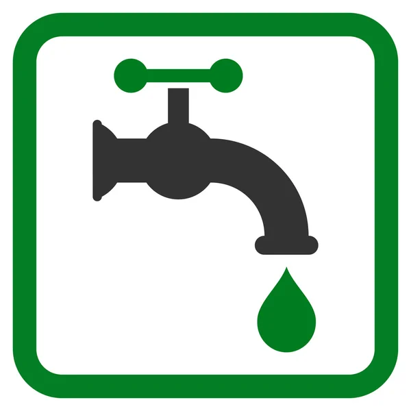 Water Tap platt vektor Icon — Stock vektor