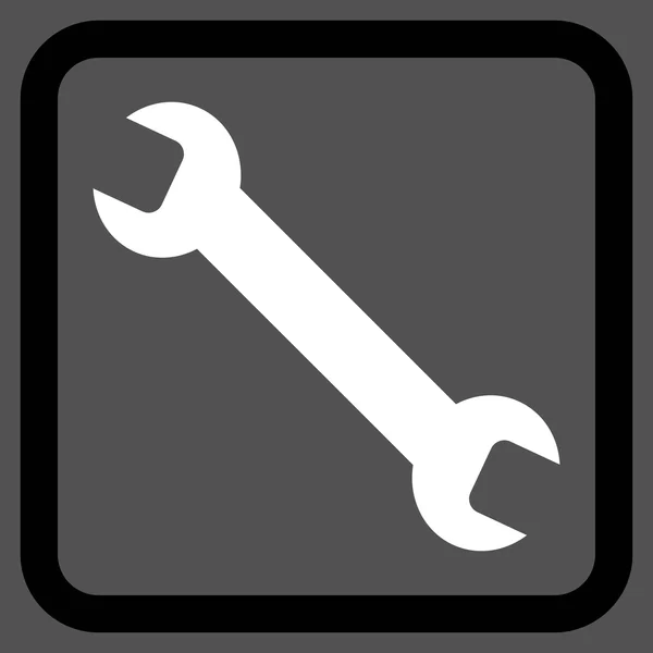 Wrench Flat Vector Icon — Stock Vector