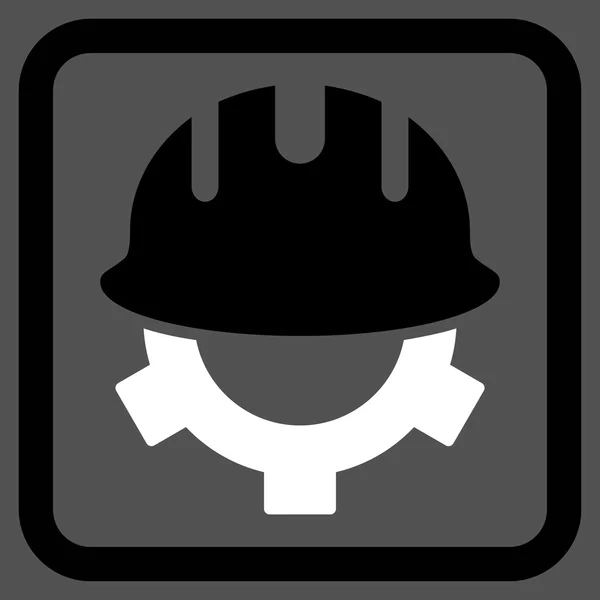 Векторная икона плоского шлема развития — стоковый вектор