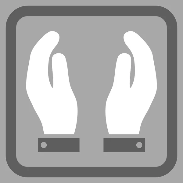Icône vectorielle plate de mains d'entretien — Image vectorielle