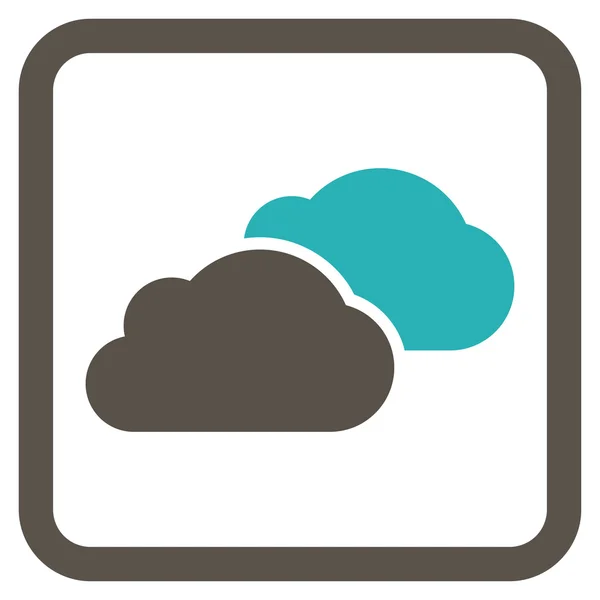 Σύννεφα επίπεδη διάνυσμα εικονίδιο — Διανυσματικό Αρχείο