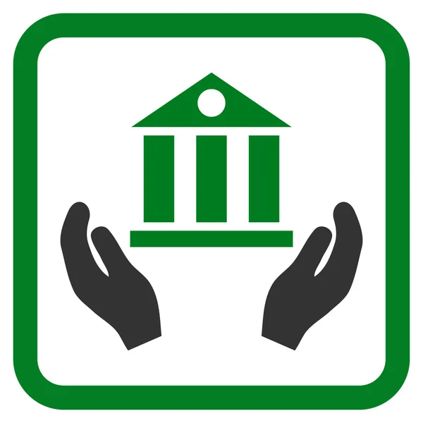 Bank Service Flat Vector Icon — Stockvector