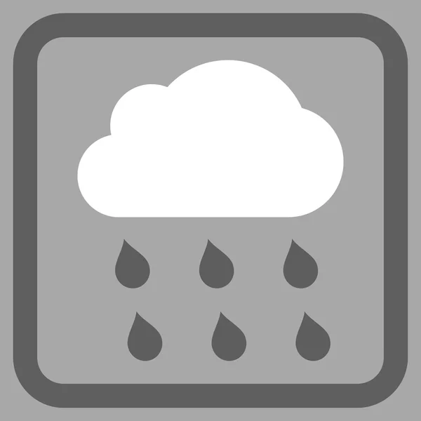 Icono de vector plano de nube de lluvia — Archivo Imágenes Vectoriales