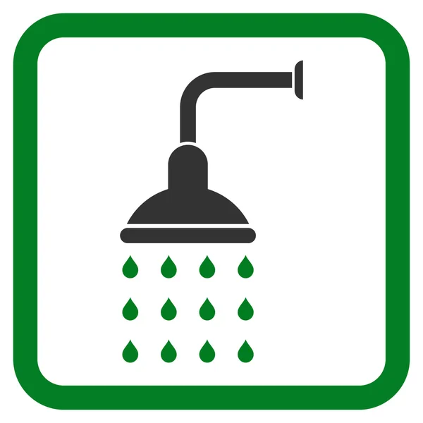 Prysznic z płaskim wektor ikona — Wektor stockowy