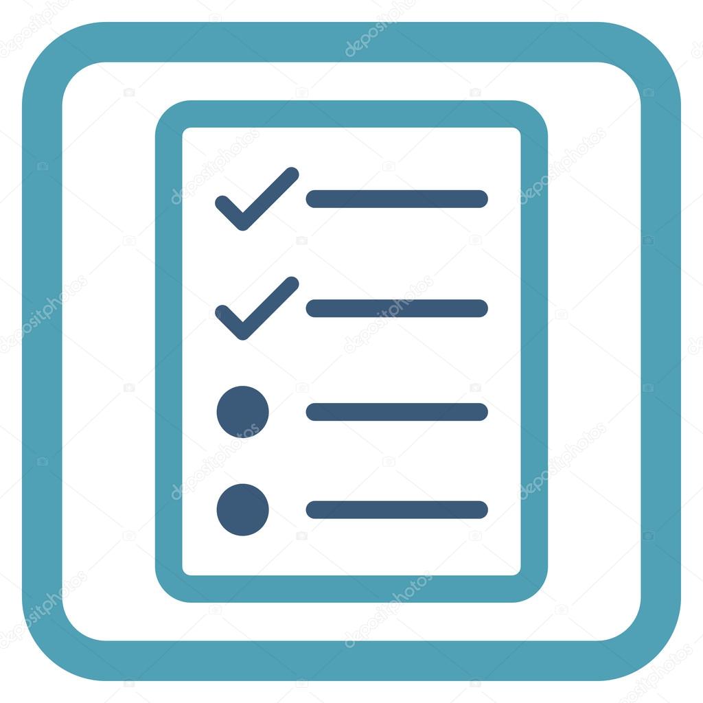 Checklist Page Flat Vector Icon