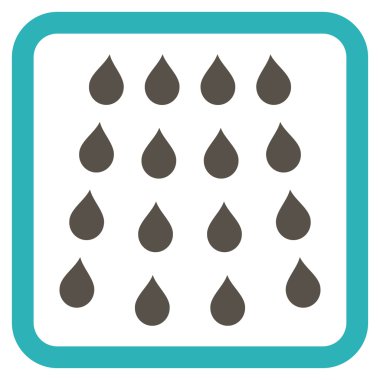 Damla düz vektör simgesi