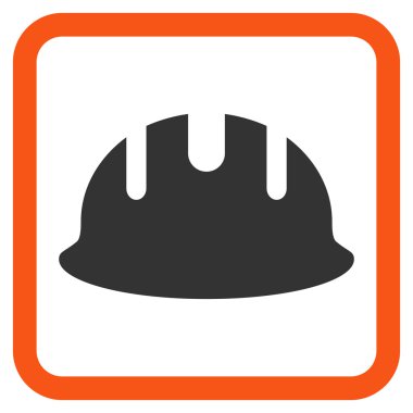 Oluşturucu işçisi düz vektör simgesi