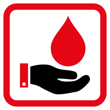 Su hizmet düz vektör simgesi