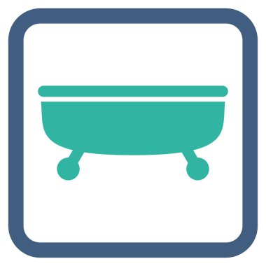 Küvet Düz Vektör Simgesi