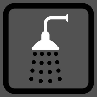 Duş düz vektör simgesi