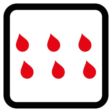 Damla düz vektör simgesi