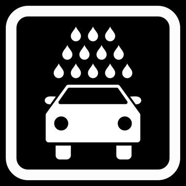 Araba Yıkama Düz Vektör Simgesi
