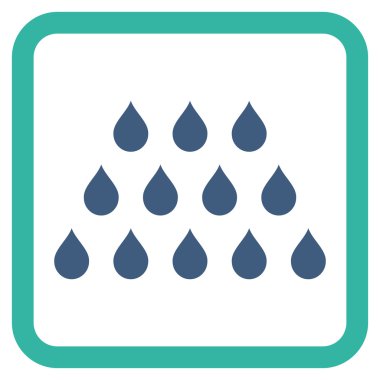 Damla düz vektör simgesi