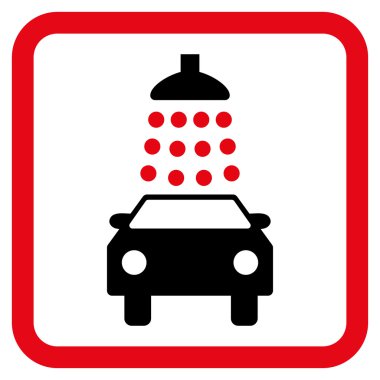 Araba Yıkama Düz Vektör Simgesi