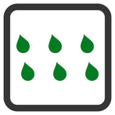 Damla düz vektör simgesi