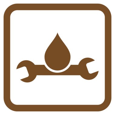 Sıhhi tesisat düz vektör simgesi