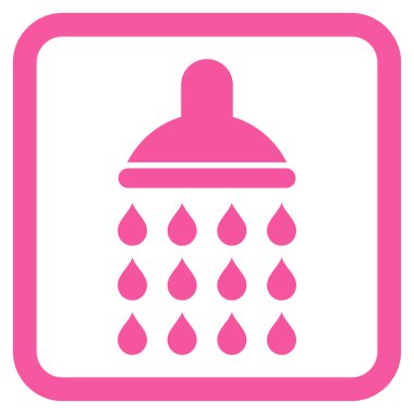 Duş düz vektör simgesi