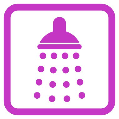 Duş düz vektör simgesi