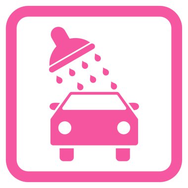 Araba Yıkama Düz Vektör Simgesi