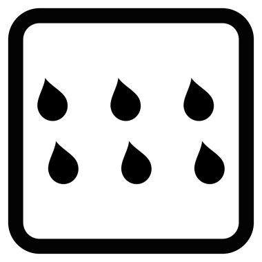 Damla düz vektör simgesi