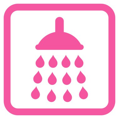 Duş düz vektör simgesi