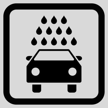 Araba Yıkama Düz Vektör Simgesi
