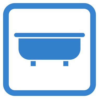 Küvet Düz Vektör Simgesi