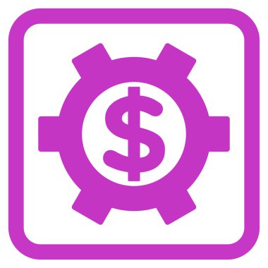 Mali Ayarlar düz vektör simgesi