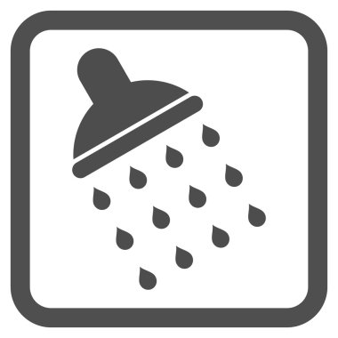 Duş düz vektör simgesi