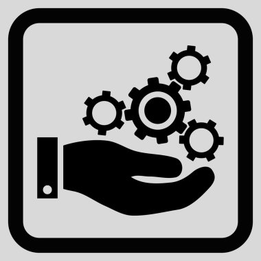 Mekanik Servisi düz vektör simgesi