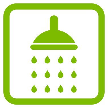 Duş düz vektör simgesi