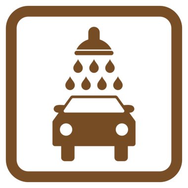 Araba Yıkama Düz Vektör Simgesi