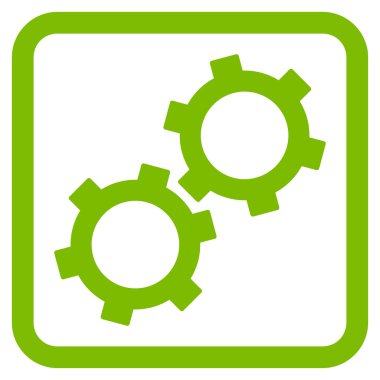 dişliler düz vektör simgesi