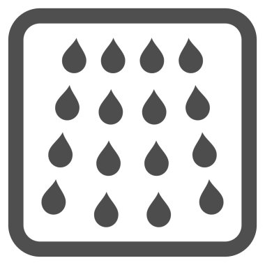 Damla düz vektör simgesi