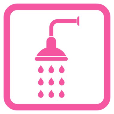 Duş düz vektör simgesi