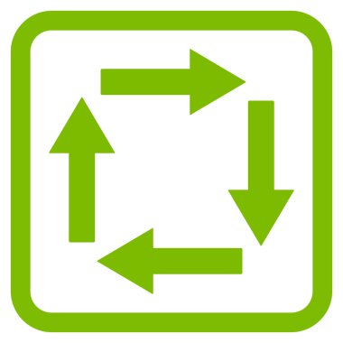 Dolaşım oklar düz vektör simgesi