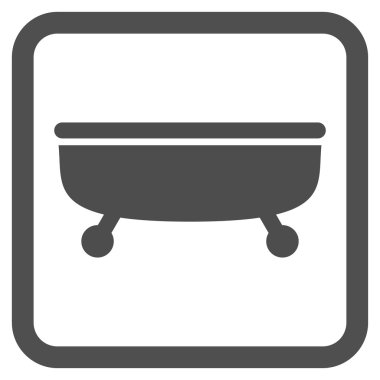 Küvet Düz Vektör Simgesi