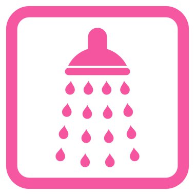 Duş düz vektör simgesi