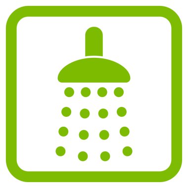 Duş düz vektör simgesi