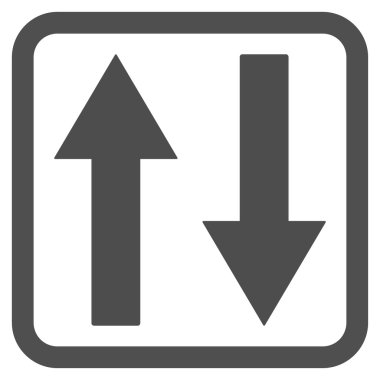 Dikey Çevir okları vektör simge düz