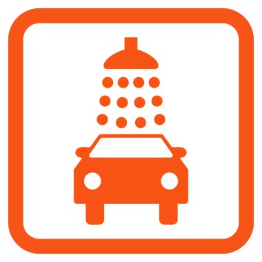 Araba Yıkama Düz Vektör Simgesi