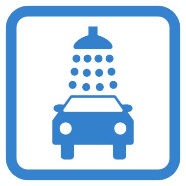 Araba Yıkama Düz Vektör Simgesi