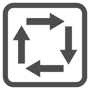 Dolaşım oklar düz vektör simgesi