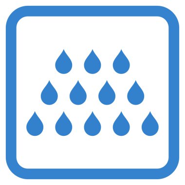 Damla düz vektör simgesi