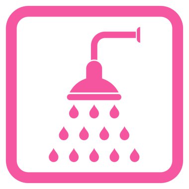 Duş düz vektör simgesi